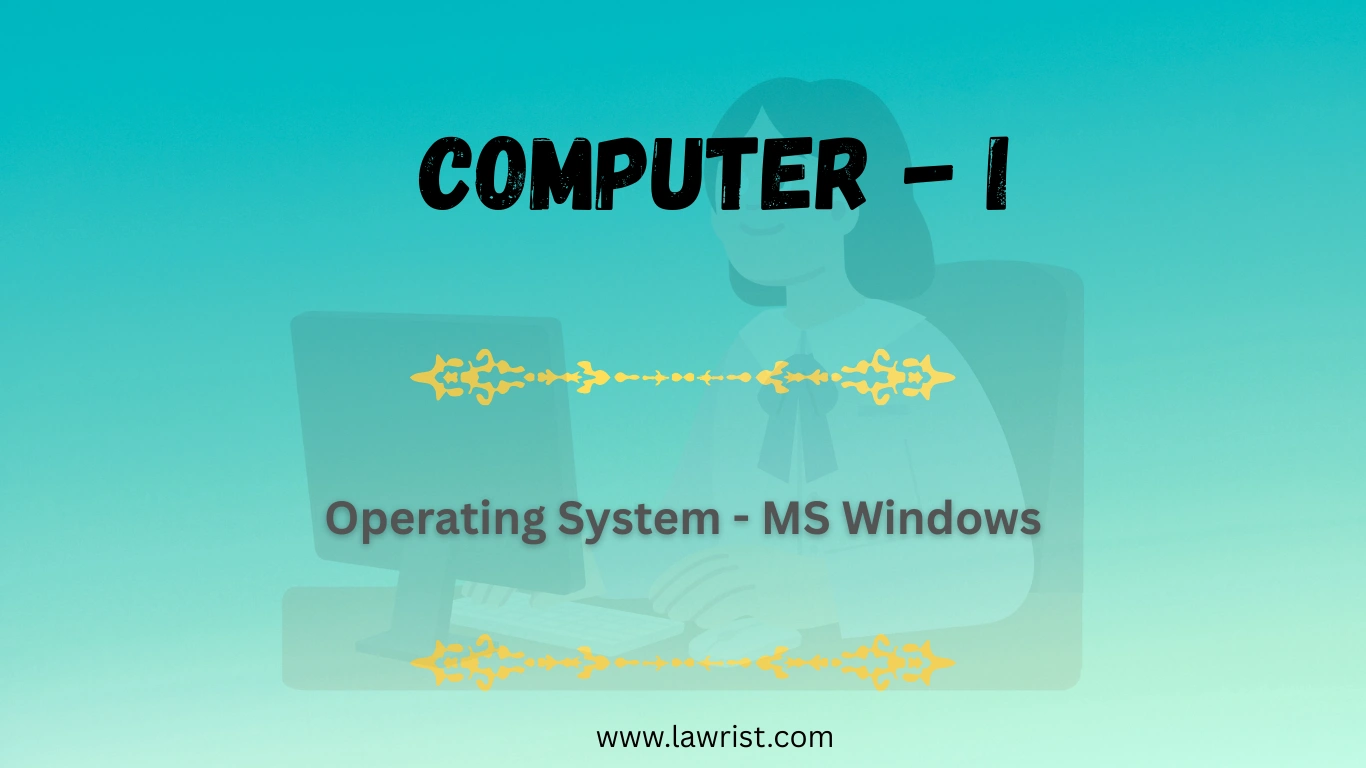 Operating System - MS Windows